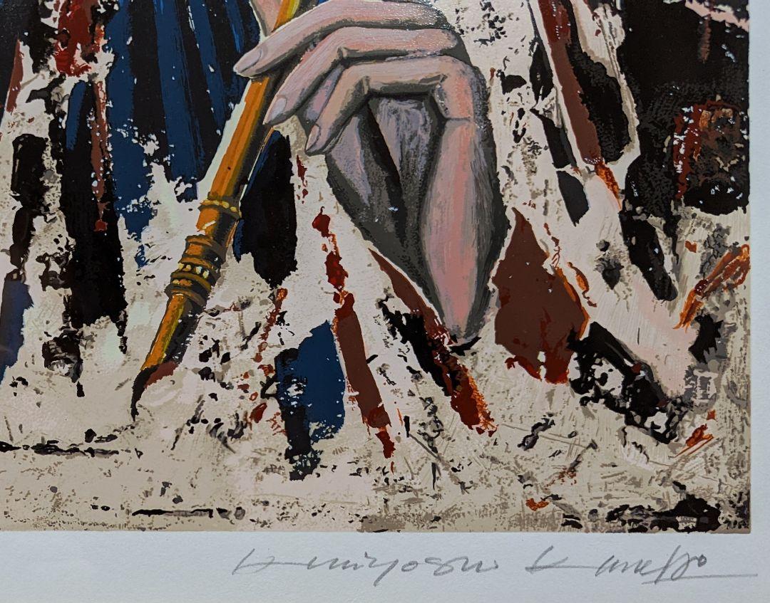 金子國義『列聖式』限定 版画 署名 直筆サイン シルクスクリーン - 美術品
